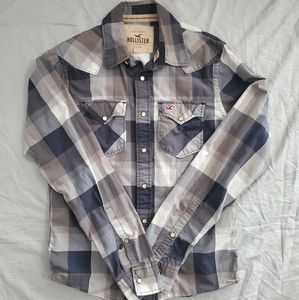 Hollister Plaid Flannel Button-up Shirt